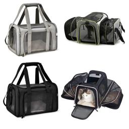 Portátil Respirável Pet Portadores Mochila, Bolsa de Ombro Dobrável, Bolsa de Transporte, Gato e Cão Transportador, Viagem, Outgoing - Image 2