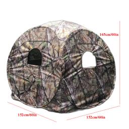 Camuflagem portátil Outdoor Tent Fotografia, camuflagem cola preta revestida, móveis, pop up, alto grau, 2 pessoas, observando o pássaro, pássaro - Image 3