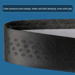 Fita de raquete de tênis de couro falso, autoadesivo Badminton Grip, Luva de proteção antiderrapante para raquete Fita de beisebol - Image 5