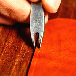 Artesanato de couro shoemaker borda vinco imprensa linha asa divisor regras compasso ferramenta 3mm pinhole localizador-cortador de faca punch cinzel - Image 6