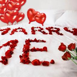 Eu te amo balões coração balões kit com pétalas de rosa para casamento aniversário annaversary festa decorações do dia dos namorados - Image 5