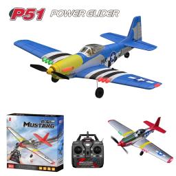P51 mustang lutador 4ch modelo de aeronave de controle remoto asa fixa modelo de aviação aeronave 2.4g brinquedos planadores de espuma elétrica - Image 1