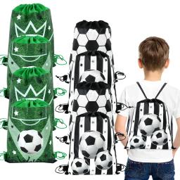1/3 pçs futebol não tecido sacos de cordão mochila tema esportivo festa de aniversário crianças presentes de futebol saco suprimentos de chá de bebê - Image 5