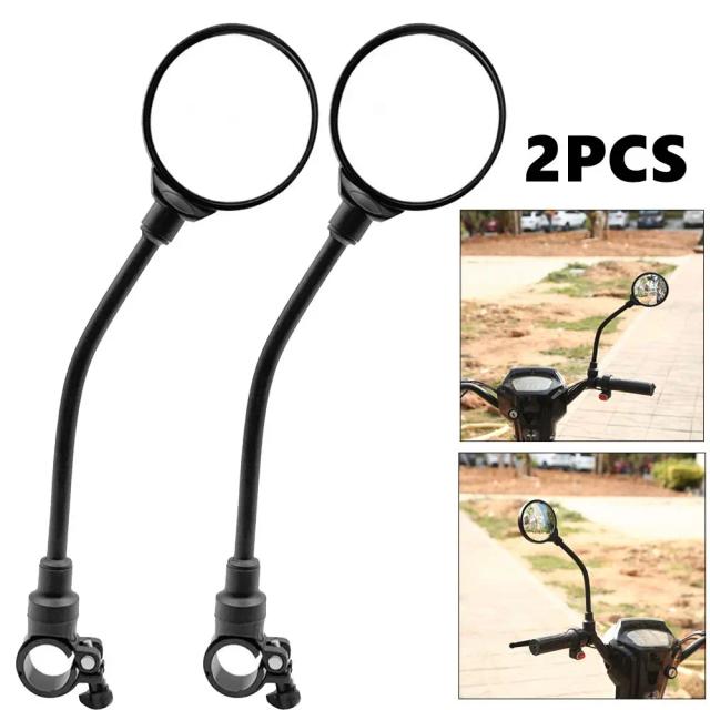 Espelho Retrovisor Ajustável Universal para Bicicletas e Motocicletas - Acessórios Ideais para MTB e Road Bike