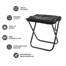Widesea Camping Stool Foldable Chair Pesca Outdoor Lightweight Zipper Storage Aço inoxidável portátil Caminhadas Viagem Móveis - Image 3
