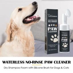 Limpador de patas de cães e gatos, Fórmula sem fragrâncias, Pé volumoso tradicional, Ingredientes para limpar patas, Óleo de coco, Glicerina - Image 5