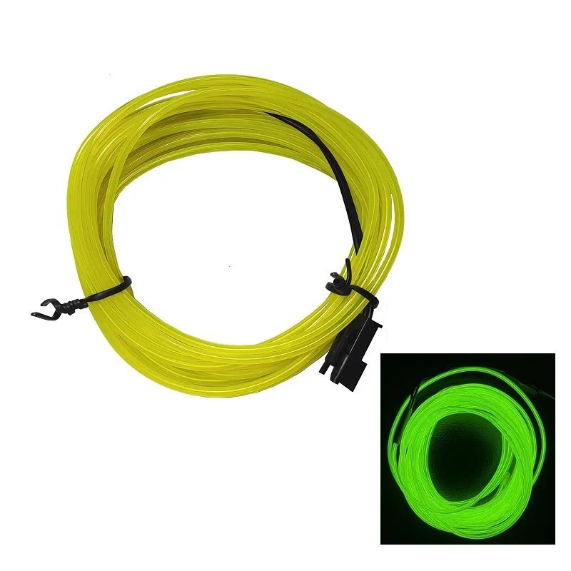 Luzes de Neon Flexíveis com USB, Cabos Luminescentes EL, Impermeável, Festa DIY, Luz Decorativa Atmosférica, Faixa de LED, 1m, 3m, 5m - Image 1
