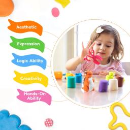 M&G 36 cores kits de argila de ar para crianças, argila de ar segura e não tóxica multicolorida com caixa única embalada, argila de modelagem DIY para crianças - Image 2