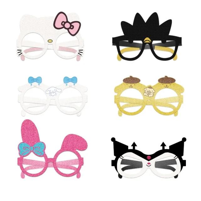 Decoração de Aniversário Sanrio: Máscara de Papel Lomi, Jade Gui Dog e Acessórios para Fotos Incríveis