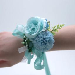 Flor de pulso para noiva e dama de honra, floresta fresca, anjo eterno, seda artificial, casamento ao ar livre, 7cm - Image 3
