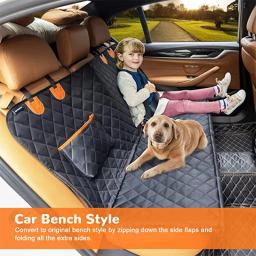 Dog Car Seat Cover Waterproof Pet Dog Carriers Travel Mat Hammock Para Small Medium Large Dogs Car Rear Back Seat Almofada de Segurança - Image 2