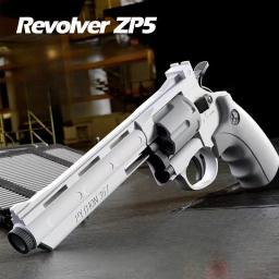 Mecânica contínua Firing Revolver Toy Gun, Pistola lançador automático, bala de dardo macio, CS arma ao ar livre para criança e adulto, ZP5 357 - Image 1