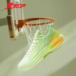 Xtep-Tênis de basquete antiderrapante para homens, tênis esportivos, amortecimento, estabilidade, tênis de treinamento de marca masculina, 876119120004 - Image 1