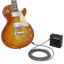 Mini amplificador portátil da guitarra elétrica, amplificador preto, acessórios, orador do ampères, peças do instrumento musical - Image 6