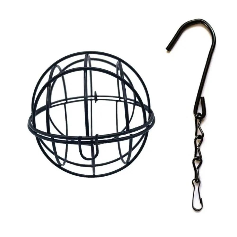 Alimentador De Pássaro De Bola Gorda, Suporte De Suspensão De Metal, Ganchos para Jardim, Ao Ar Livre, 1X - Image 1