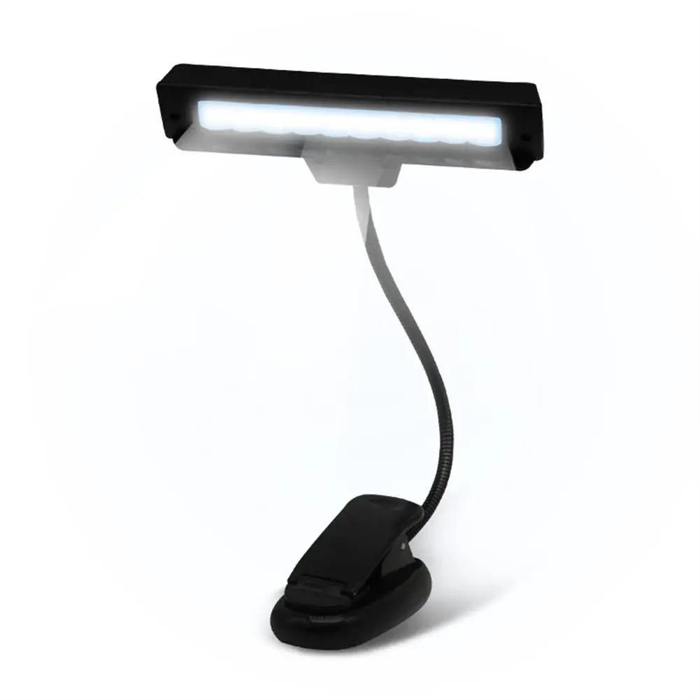 Led portátil flexível pontuação luz guitarra piano clip-on para música suporte de proteção para os olhos poupança de energia inteligente escurecimento luz - Image 1