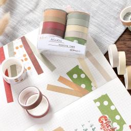 Conjunto de fitas decorativas Washi da série Sweet Dream, Scrapbooking DIY, fita artesanal mascarada, suprimentos escolares e de escritório, 10 unidades por pacote - Image 3