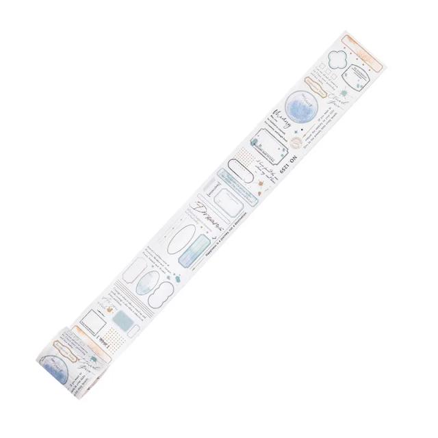 Fita Adesiva Vintage para Scrapbooking - Washi Tape 50mm x 2m da Série Fragmento para Criadores de Cartões