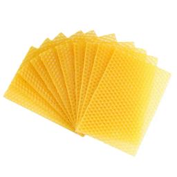 Cera De Abelha Folhas De Fundação, Vela Fazendo, Kits De DIY, Fabricante De Velas De Mel, Cera De Abelhas Completo, Honeycom, 10Pcs - Image 2