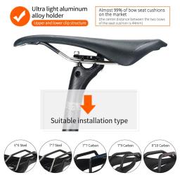 Toseek selim de carbono 3k tecer fosco offset 20mm espigão 27.2/31.6mm comprimento 350/400mm peças de selim de bicicleta mtb canoa de carbono - Image 4