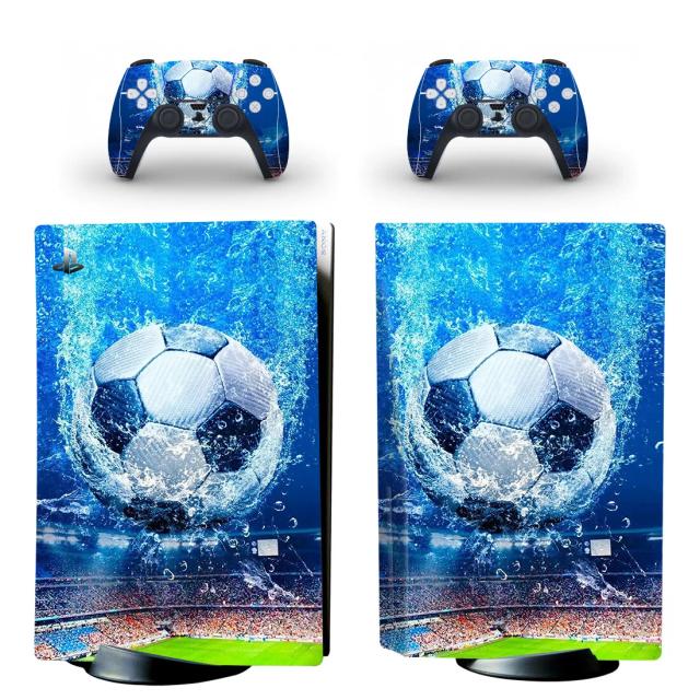 Adesivo de Futebol para PS5: Capa e Decalque para Console e 2 Controladores