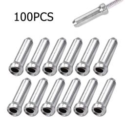 100 pçs pontas do cabo de mudança de freio da bicicleta linha de freio de alumínio desviador mudança fio interno tampas dicas crimpagens mtb bicicleta accessorie - Image 2