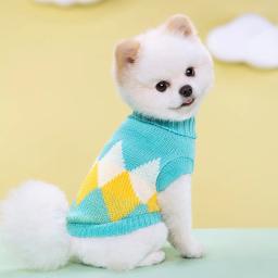 Camisola de gola alta para cães e gatos, roupa fofa, roupa de cachorro quente, pequena, média, grande, inverno - Image 3