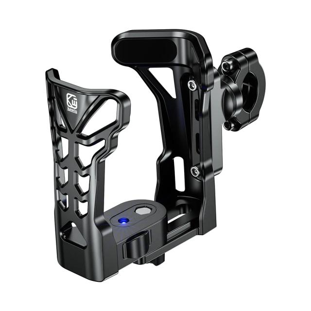 Suporte Ajustável para Copo com Luz LED e Guiador de Bicicleta, Ideal para Bebidas e Garrafas de Água