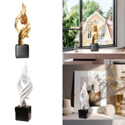 Arte abstrata estátua artesanato, criativo moderno resina, escultura desktop para quarto, estante, armários, prateleira, casa, casa, escritório - Image 4