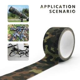 Fita adesiva camuflada 5m, à prova d'água para caça, bandagem militar furtiva, 0.05m x 5m /2 polegadas x196 polegadas - Image 3