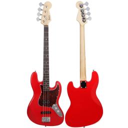 Guitarra Baixo elétrico com saco cordas, Bege corpo, desempenho profissional do jogo, acessórios Tuner, 4 cordas - Image 4
