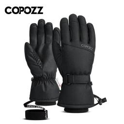 Copozz luvas de esqui das mulheres dos homens ultraleve à prova dwaterproof água inverno quente luvas snowboard motocicleta equitação neve à prova vento - Image 1