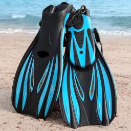Nadadeiras De Mergulho De Natação Não-Deslizamento Profissional, Mergulho De Borracha, Nadadeiras Para Adultos, Flexível, Conforto, TPR, Esportes Aquáticos, Sapatos De Praia - Image 1
