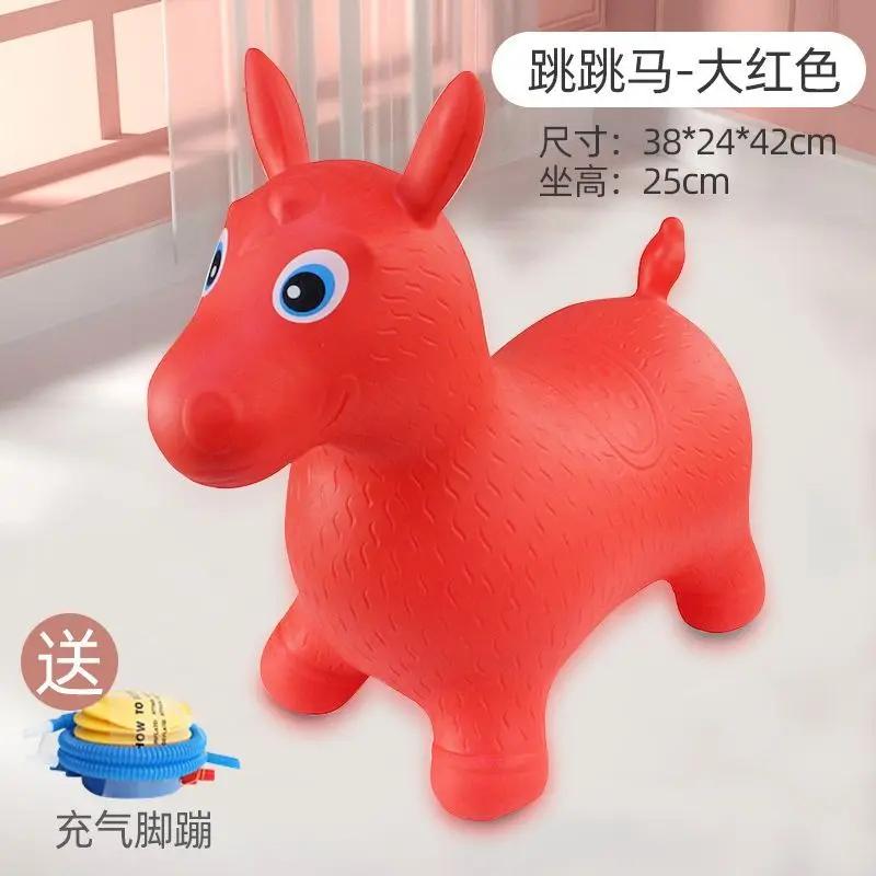 Cavalo de salto de equitação infantil, Brinquedos engrossados, Salto Inflável, Brinquedo Animal Saltando, Cavalo de borracha - Image 1