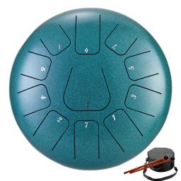 Hluru-aço língua tambor, tambor etéreo para iniciantes, percussão de Tom, Handpan Tang, 8 ", 11 notas, chave F - Image 5