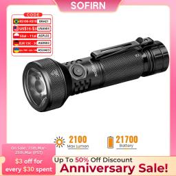 Lanterna LED Sofirn IF22A com Óptica TIR 2100lm Recarregável 21700 USB-C Potente Luz EDC para Pesca e Atividades ao Ar Livre - Image 1