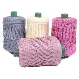 Linha de fios de crochê manual, Linha de corda de gelo, Saco de tricô, Luz, Artesanato, Crochê, Almofadas, 200g, 3mm, 200g - Image 1