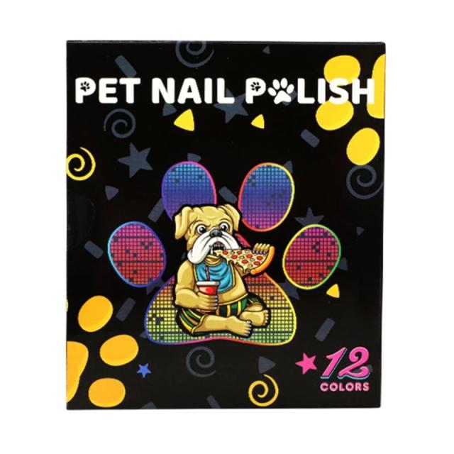 Conjunto DXAB com 12 Canetas de Esmalte para Unhas de Animais de Estimação - DIY para Cachorros
