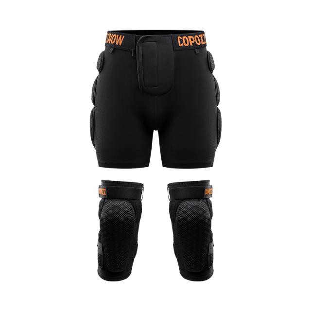 Joelheiras Copozz Ajustáveis e Respiráveis para Esqui, Motociclismo e Patinação - Proteção Acolchoada para Quadril e Esportes ao Ar Livre
