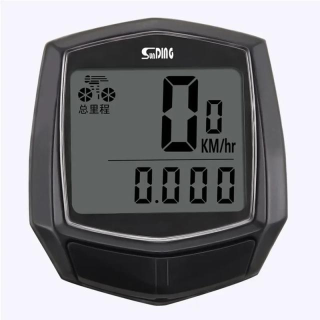 Computador de Bicicleta à Prova d'Água com Display Digital LCD - Odômetro e Velocímetro para MTB com Cronômetro e Acessórios para Ciclismo