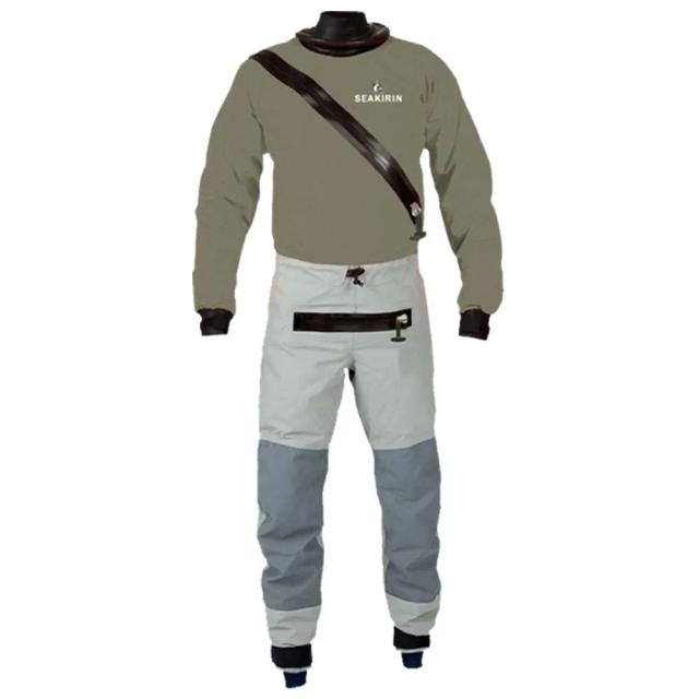 Trajes Secos de Látex Masculinos para Surf, Kitboarding, Windsurf, Motosurf e Esqui Aquático com Juntas no Tornozelo