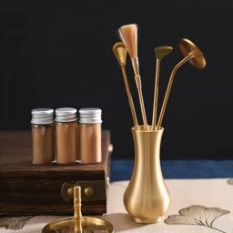 Portátil latão incenso fazendo kit, cera derreter queimador, DIY artesanal fragrância selo, ferramentas de moldagem, acessórios, 2023 - Image 4