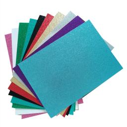 100 pçs 250gsm glitter cartolina papel-brilho artesanato papel a4 grosso colorido artesanato natal dia dos namorados caixa de presente embrulho diy - Image 5