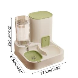 Conjunto alimentadores automáticos para animais estimação e dispensador água 2 1 Conjunto alimentadores e para - Image 6