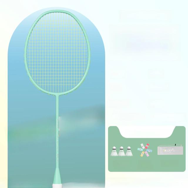 YAGETOO Raquete de Badminton Profissional Ultra-Leve Fibra de Carbono 5U