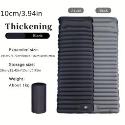 Outdoor Camping Mat Pad inflável, ultra-leve, grossa, à prova de umidade, portátil, barraca do carro, dormir pé, TPU, 10 centímetros - Image 4