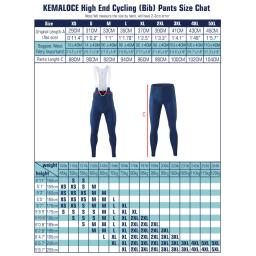 Kemaloce ciclismo calças compridas dos homens outono azul & cinza gel almofada reflexiva bicicleta bib calças respiráveis com bolso traseiro - Image 2