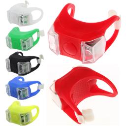 Mini Ciclismo Silicone Sapo Luz, MTB LED Flash, Luz traseira de bicicleta, Bicicleta ao ar livre Night Safety Warning Light, Acessórios de bicicleta - Image 1