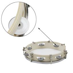 10 Polegadas Tambourine Ajustável Sólida Painel De Madeira Hand Held Bell Tambor Percussão Música Brinquedos Para Crianças Infantil Iluminação Ferramentas - Image 3