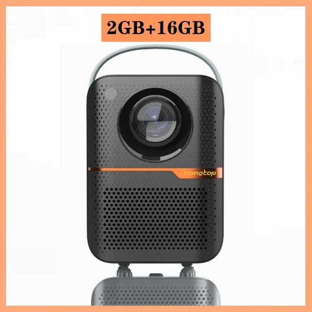 HONGTOP Mini Projetor Portátil 4K 300ANSI Lumen WIFI Bluetooth 1080P